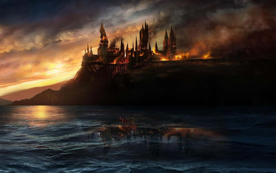 Step Inside The Legendary Hogwarts Castle Wallpaper