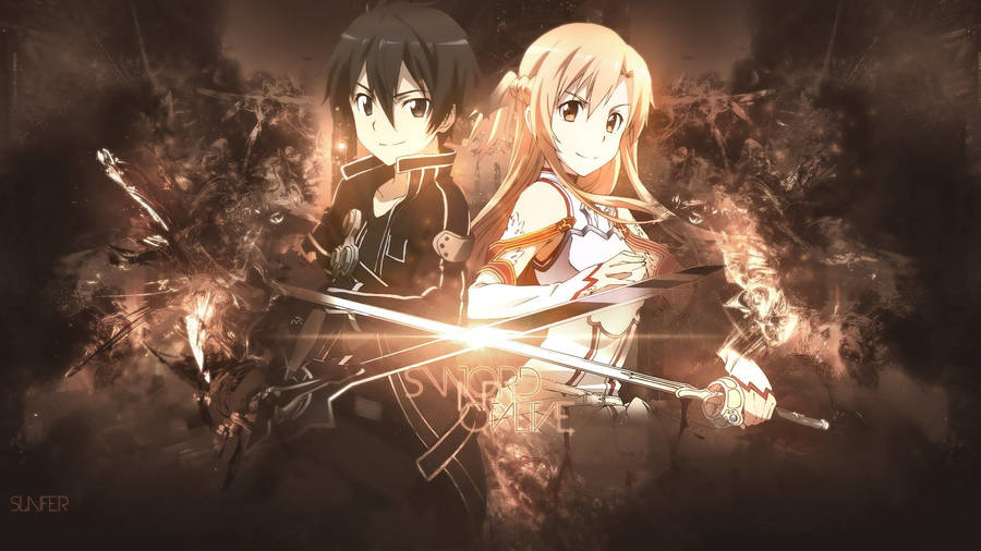 Step Into A Virtual Mmorpg With Sword Art Online Wallpaper