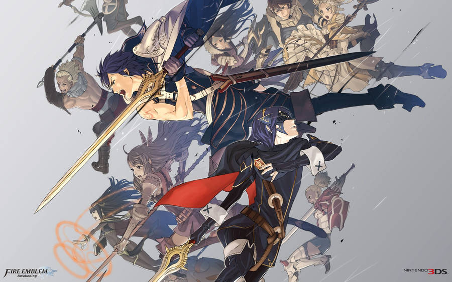 Step Into The Battlefield With The Heroes Of Fire Emblem Wallpaper