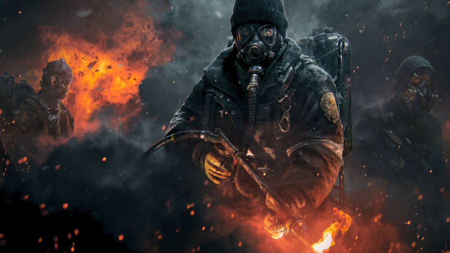 Step Up Your Game With A Gas Mask Wallpaper