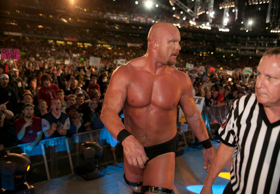Steve Austin Stone Cold Side View Wallpaper