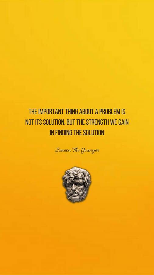 Stoicism Problem Finding Solution Wallpaper