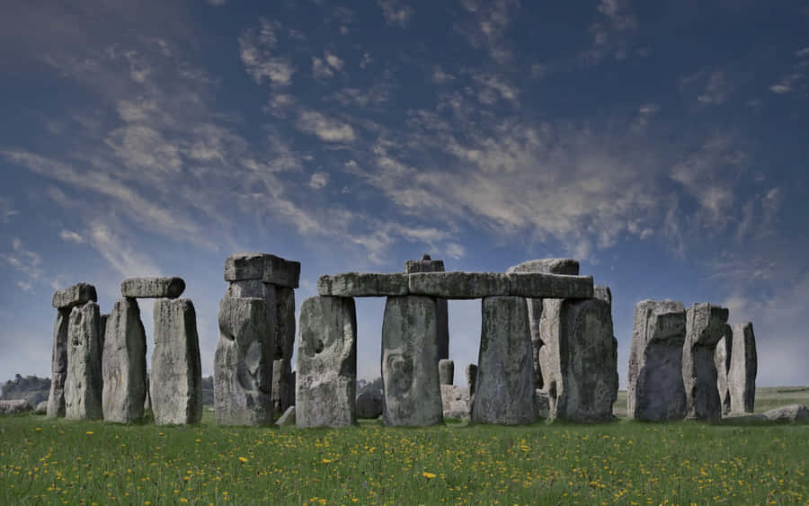 Stonehenge Prehistoric Stone Circle Site Wallpaper