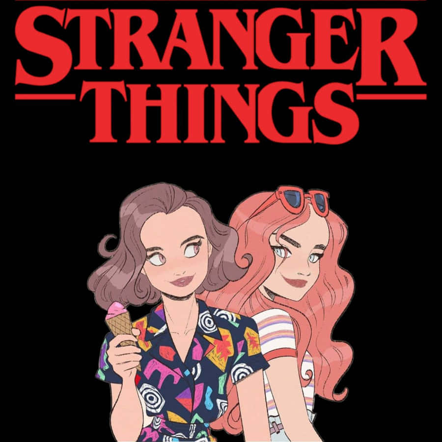Stranger Things Girly Models Wallpaper