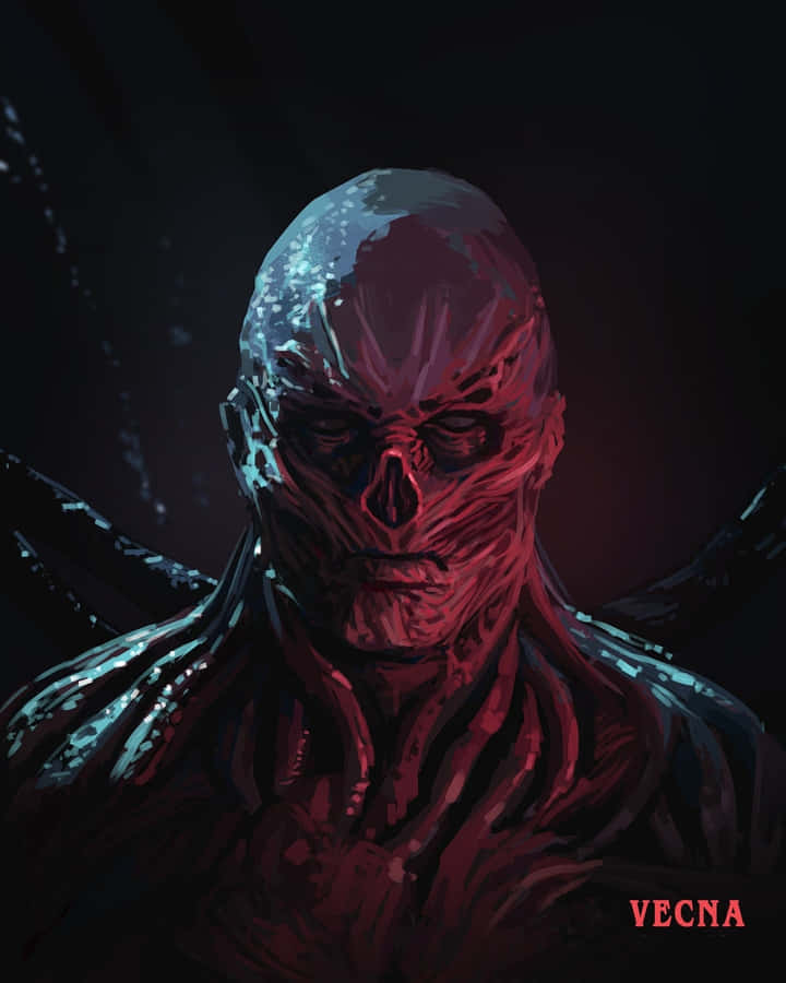 Stranger Things Vecna Digital Paint Art Wallpaper
