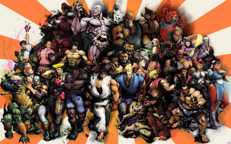 Street Fighter Game Characters Wallpaper