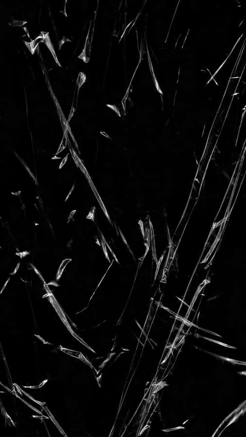 Striking Black Plastic Sheet Wallpaper
