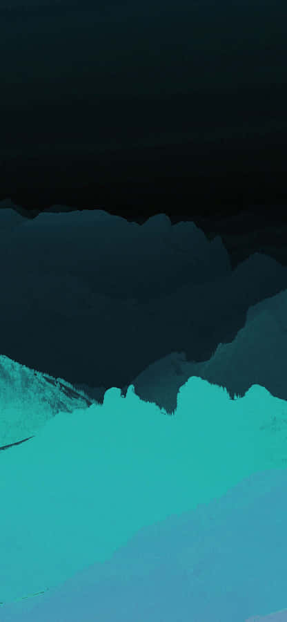 Striking Dark Teal Abstract Gradient Wallpaper