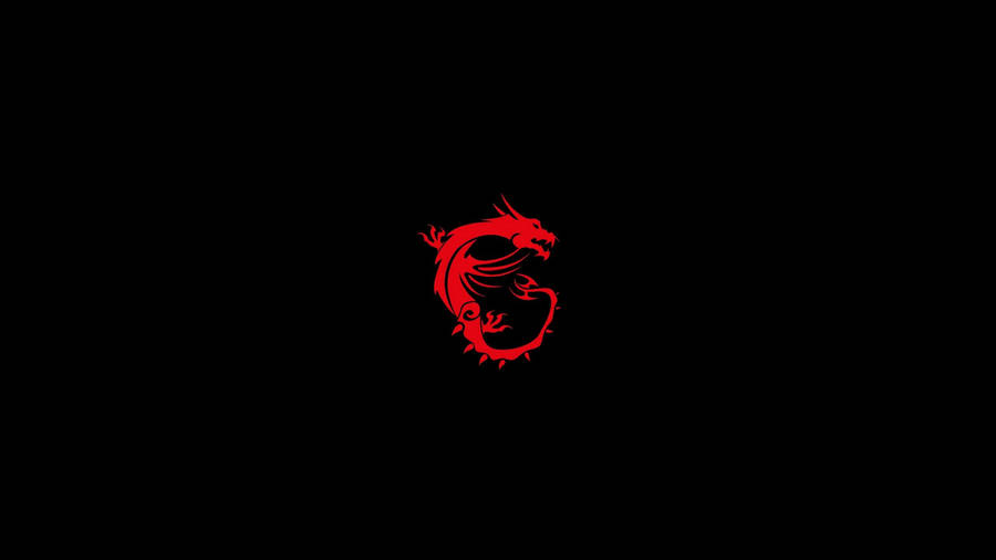 Striking Red Dragon From Msi Wallpaper