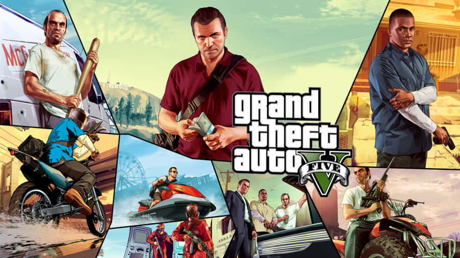 Stunning, Action-packed 2560x1440 Gta 5 Wallpaper Wallpaper