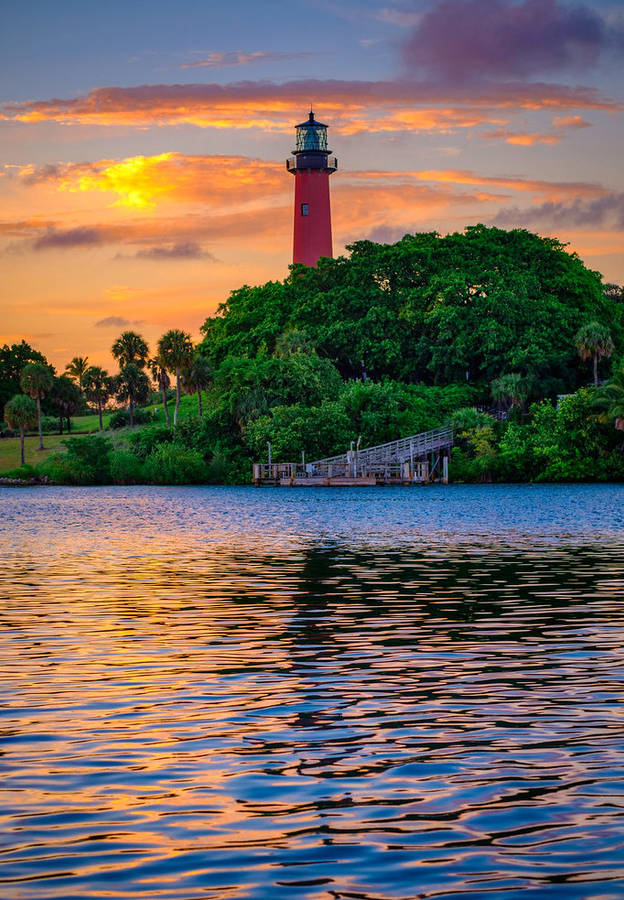 Stunning Florida Scenery At Sunset Wallpaper