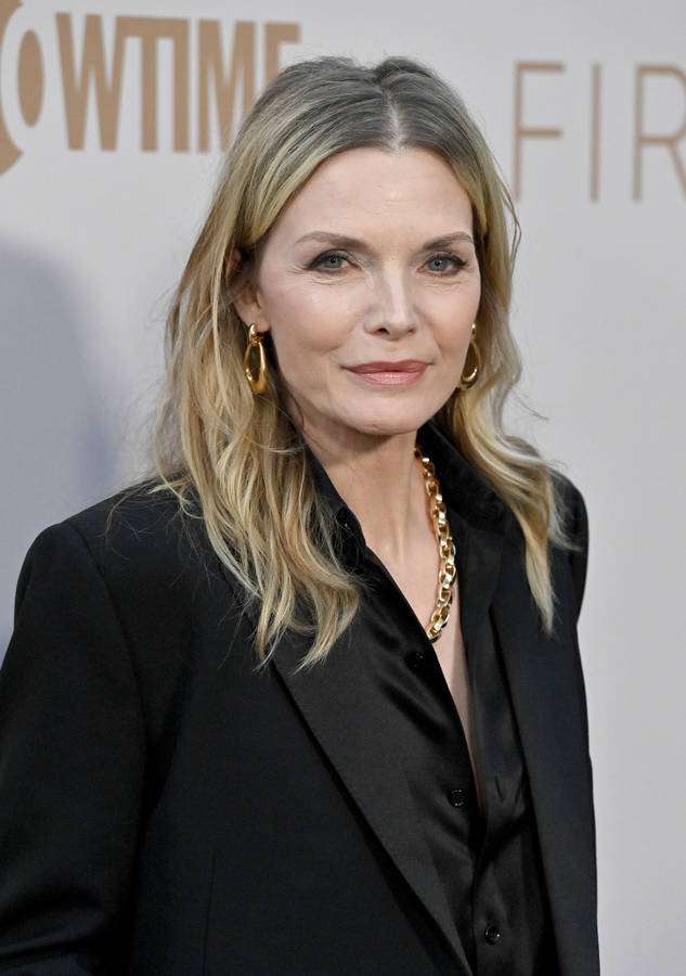 Stunning Michelle Pfeiffer In A Glamorous Pose Wallpaper