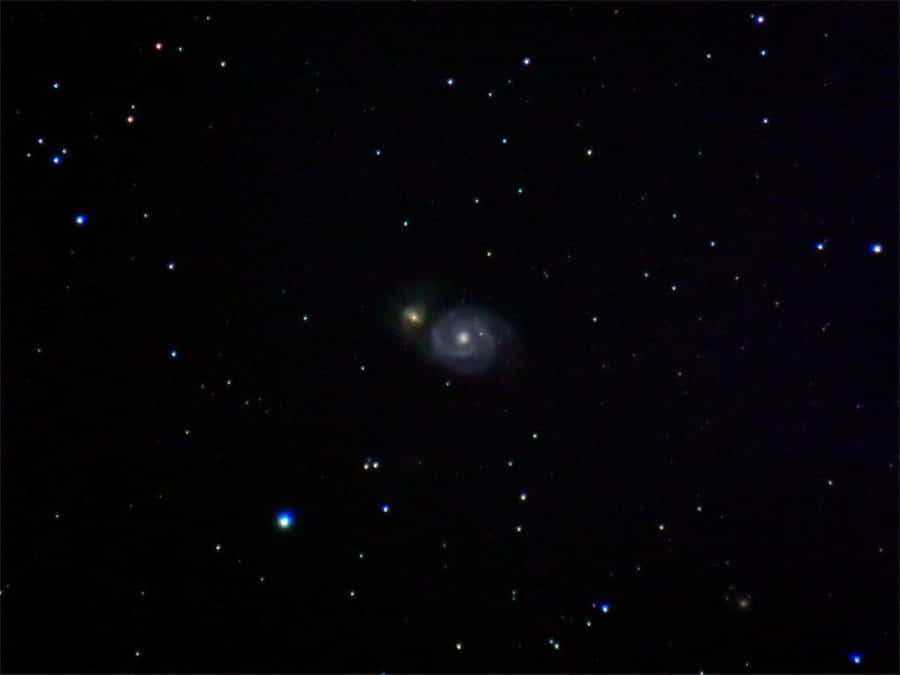 Stunning View Of Whirlpool Galaxy Wallpaper