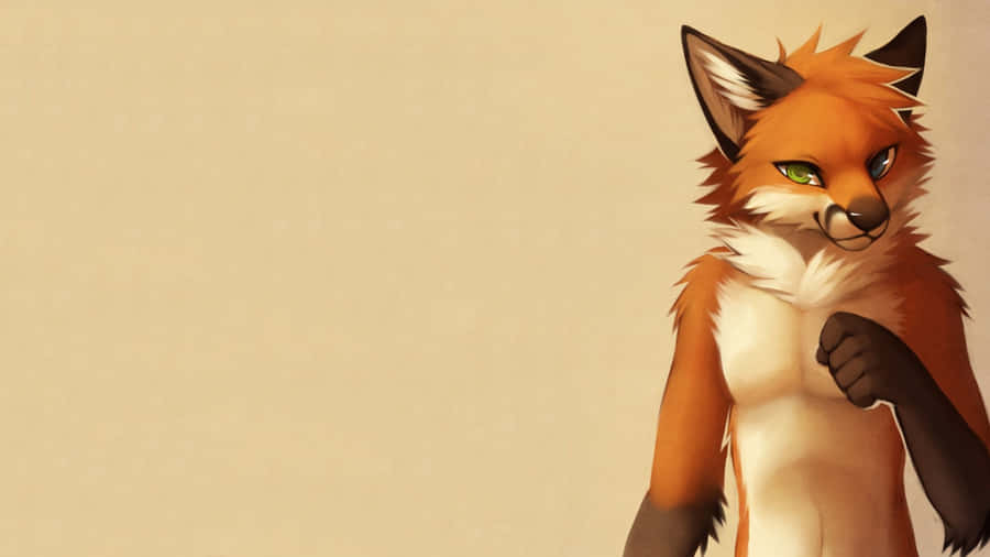 Stylish Anime Fox Wallpaper