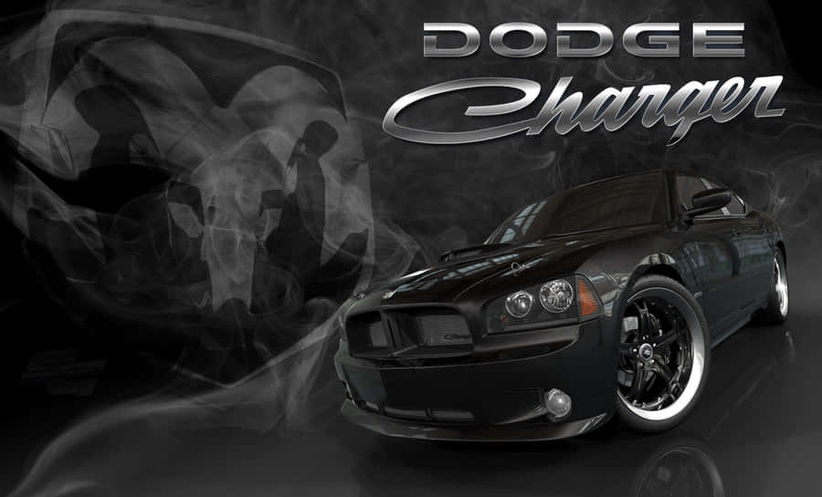 Stylish Dodge Charger On An Open Road Wallpaper