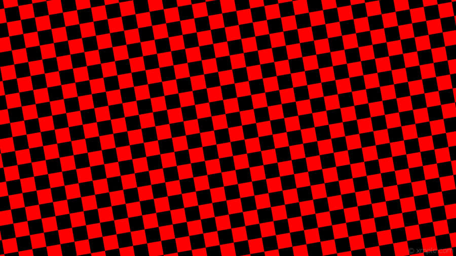 Stylish Red Checkered Pattern Wallpaper