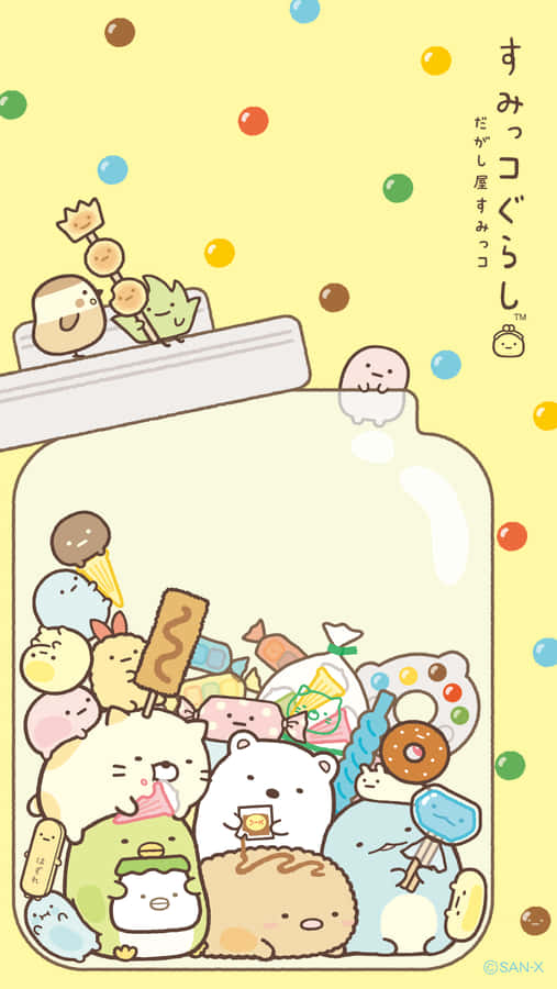 Sumikko Gurashi Friends Jar Wallpaper