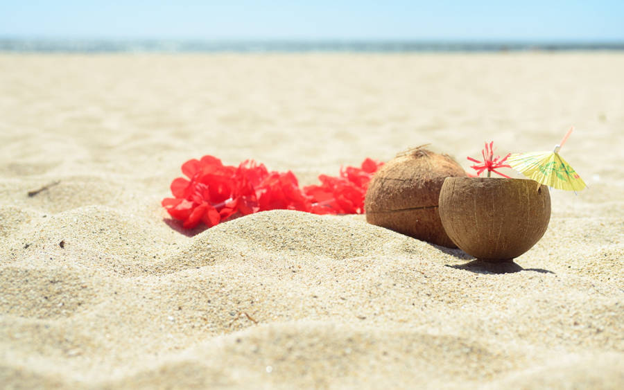 Summer Coconut Shake Wallpaper