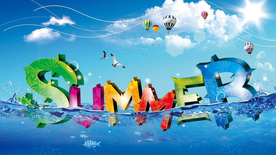 Summer Graphic Design Wallpaper