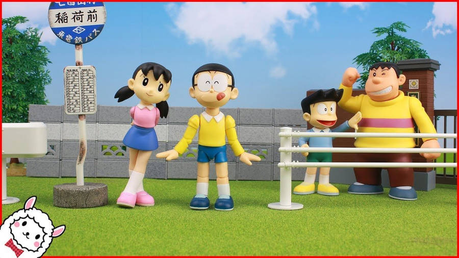 Suneo Takeshi Nobita Shizuka Hd Wallpaper