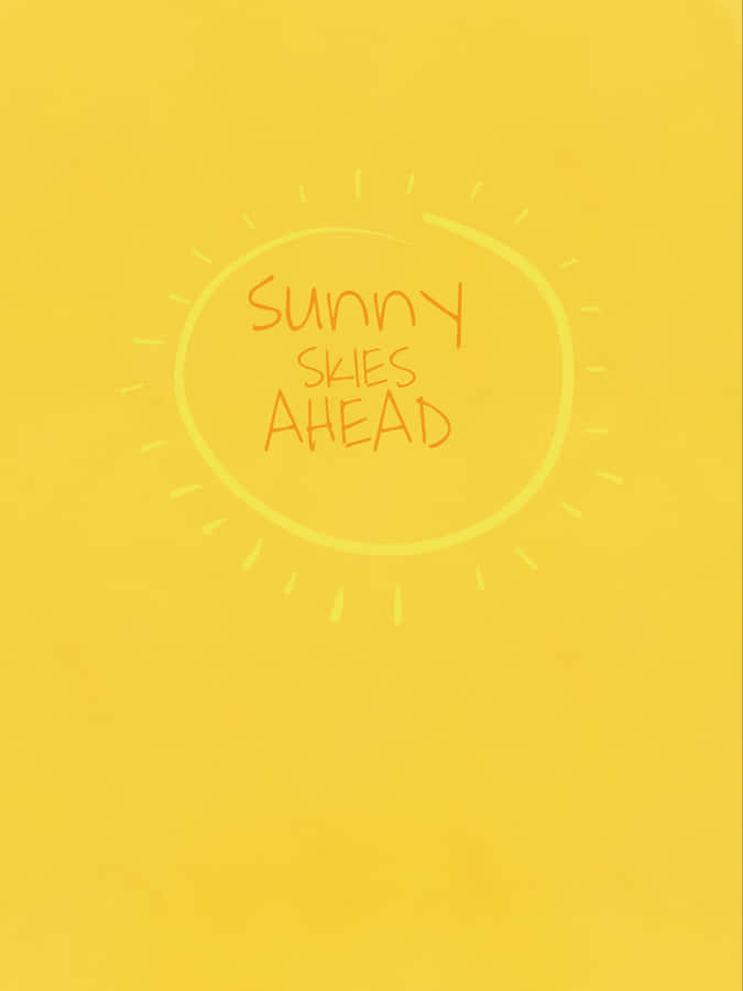 Sunny Sales Ahead - A Yellow Background With A Yellow Sun Wallpaper