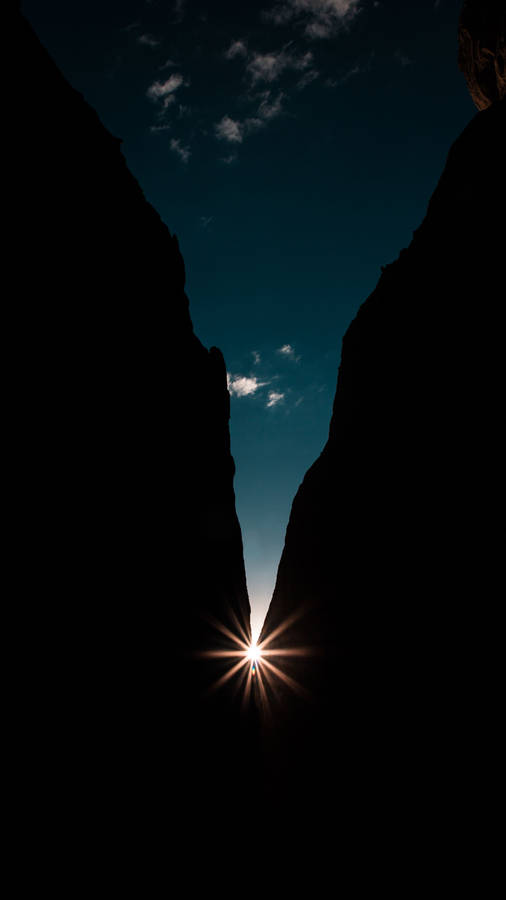 Sunrise In The Valley 4k Ultra Hd Dark Phone Wallpaper