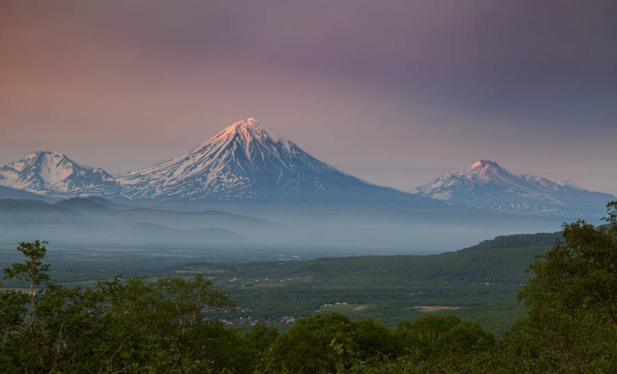 Sunrise Nature On Mountains Wallpaper