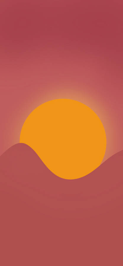 Sunrise Vector For Xiaomi Redmi Note 9 Wallpaper