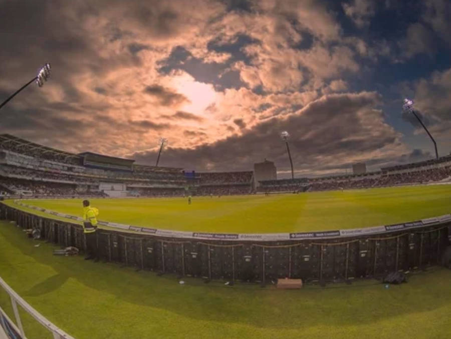 Sunset Cricket Ground Wallpaper