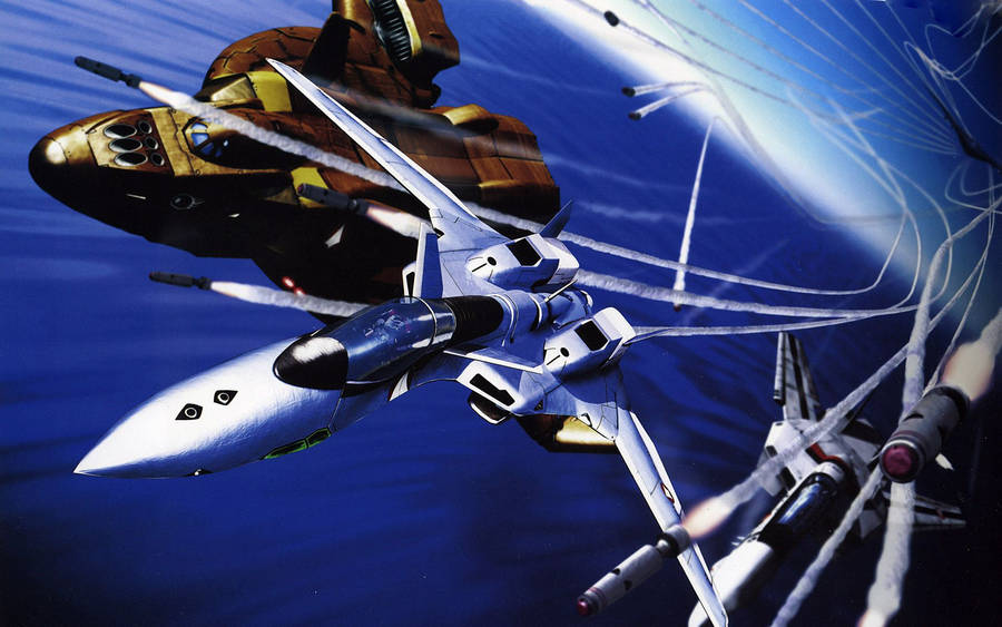 Suoer Dimension Fortress Mcross Wallpaper