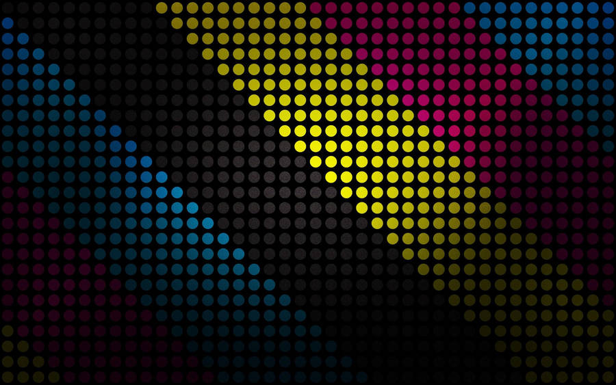 Super Amoled Colorful Dots Wallpaper