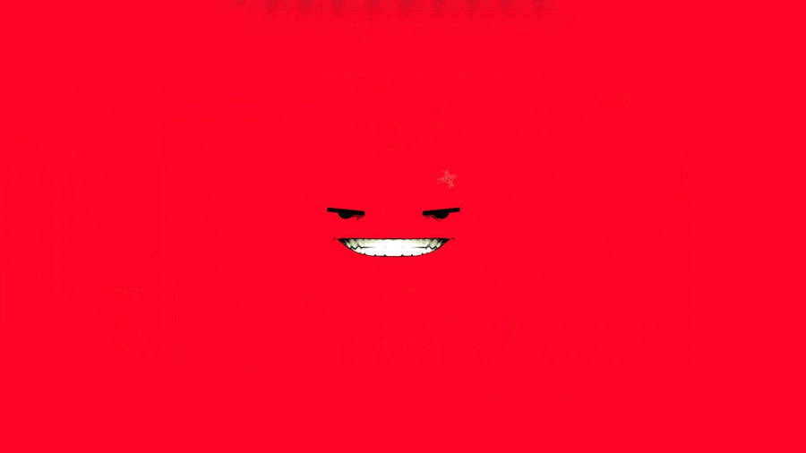 Super Meat Boy Eyes And Teeth Wallpaper