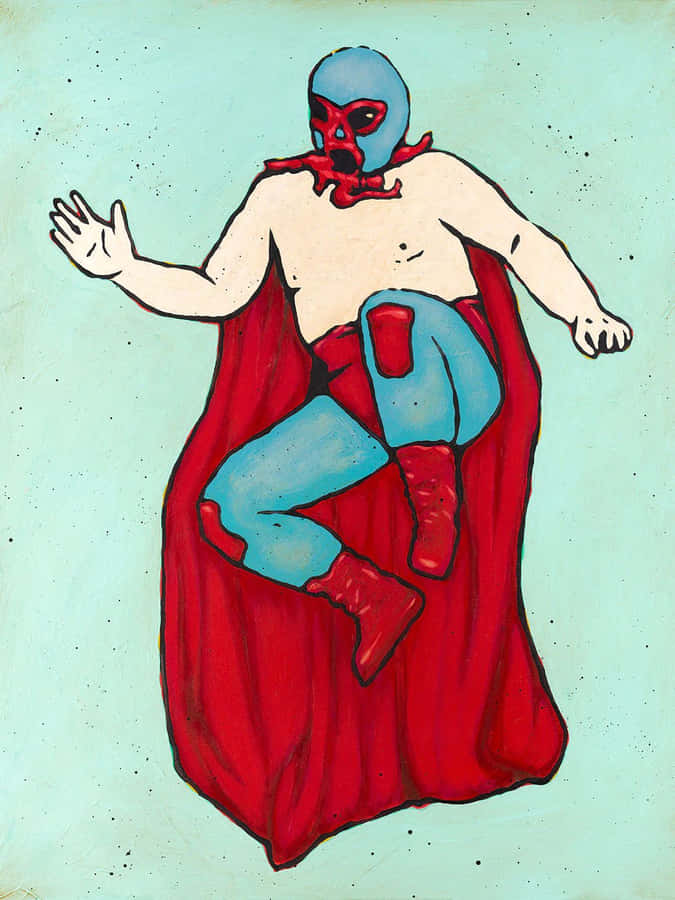 Superhero Artwork Flying Pose Wallpaper