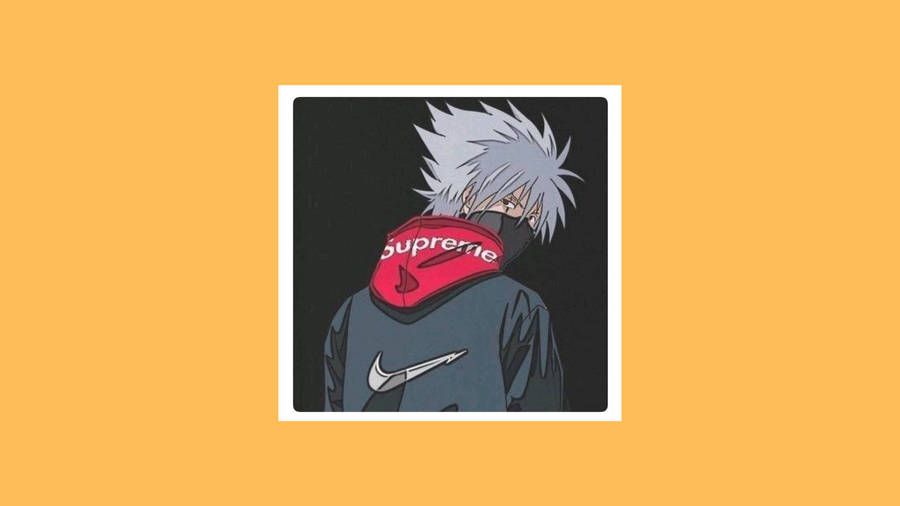 Supreme Aesthetic Kakashi Yellow Wallpaper