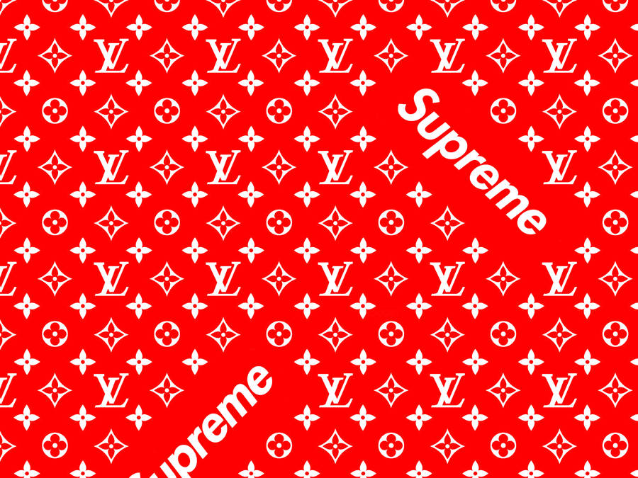 Supreme And Louis Vuitton Wallpaper