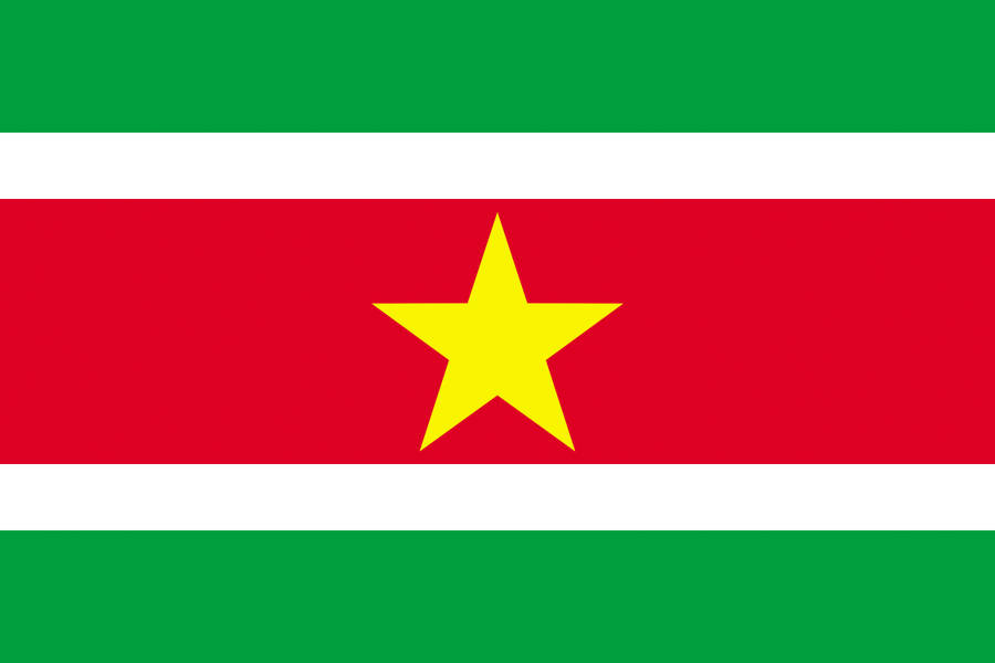 Suriname Nation Flag Wallpaper