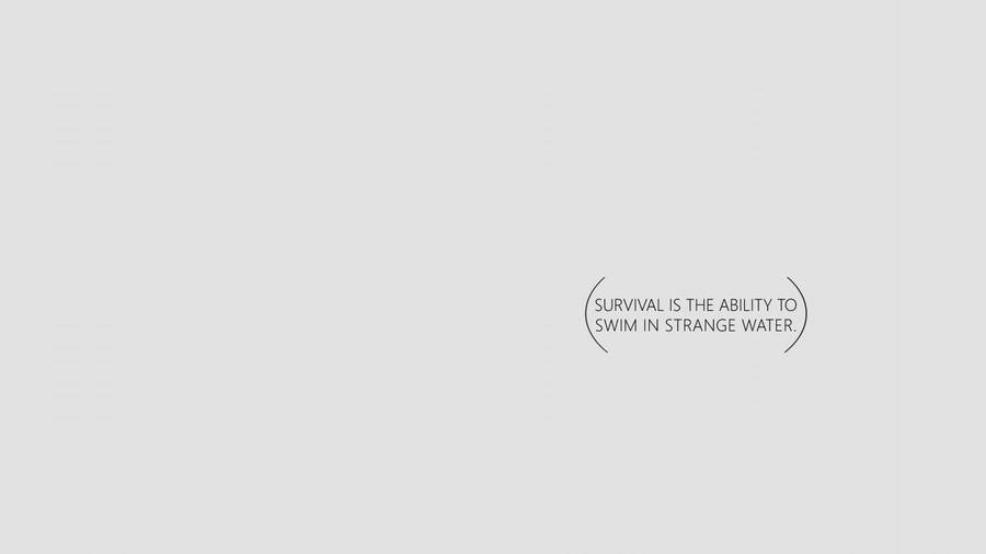 Survival Minimal Aesthetic Desktop Wallpaper