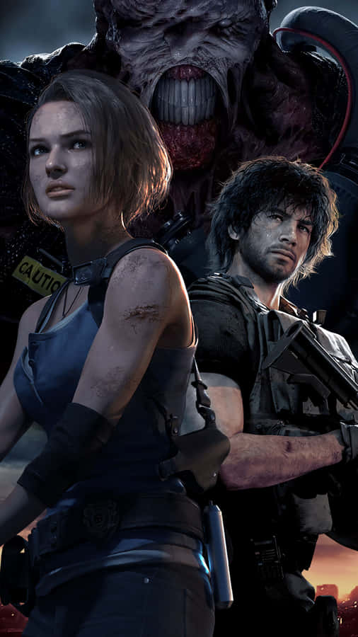 Survive Treacherous Terrors And Slice Through Zombies With Your Resident Evil Iphone. Wallpaper