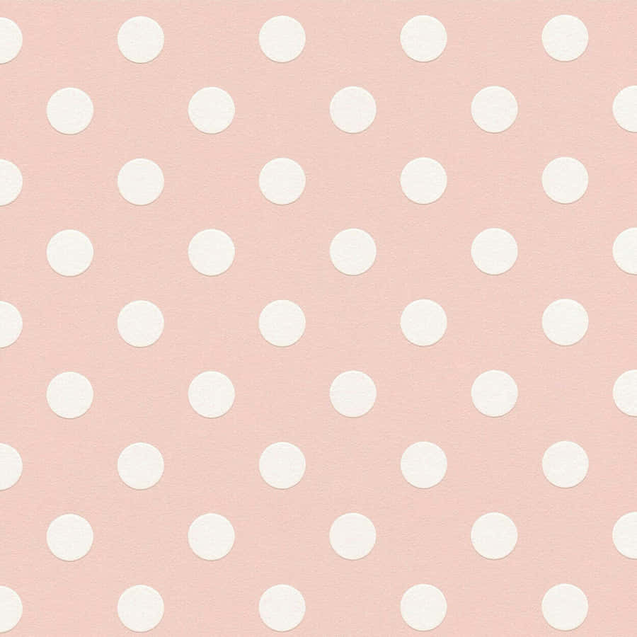 Sweet And Stylish - Playful And Fun Pink And White Polka Dot Wallpaper