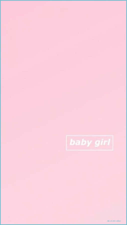 Sweet Baby Girl Wearing A Pink Dress Wallpaper