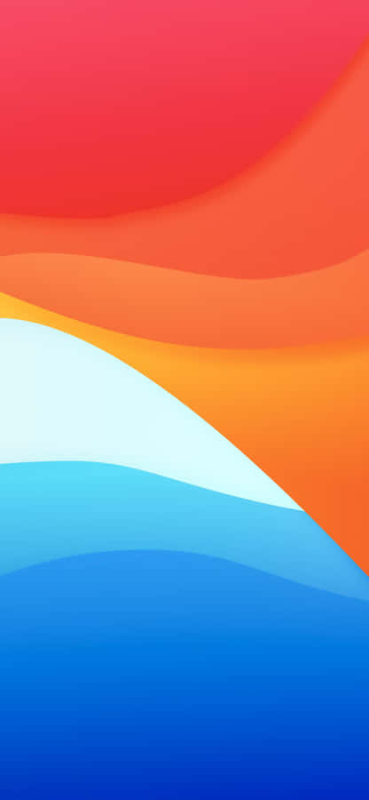 Symmetry Of Orange And Blue Wallpaper