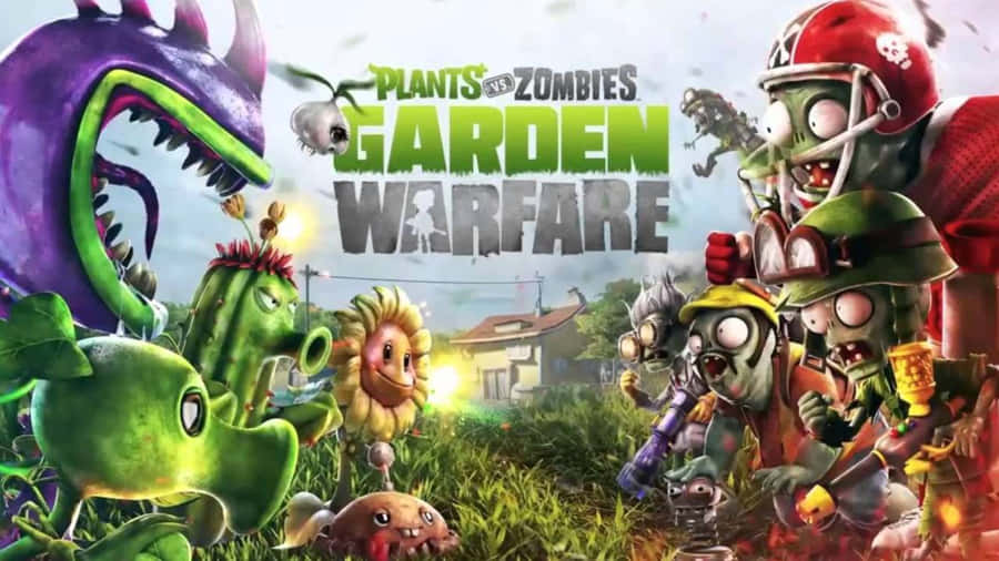 Take Down The Zombies With Plants Wallpaper
