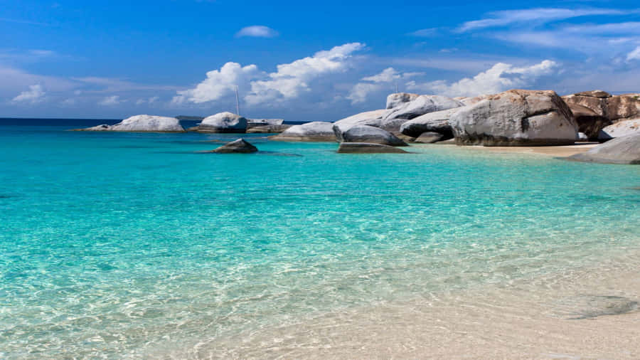 Take In The Beauty And Peace Of The Rolling Waves Wallpaper