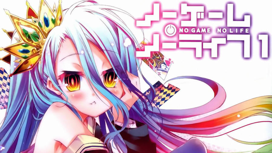 “take Life Head On With No Game No Life – Shiro” Wallpaper