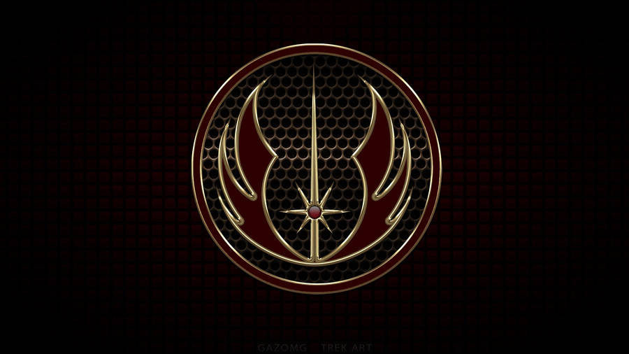 Tales Of The Jedi Logo On Back Backdrop Wallpaper