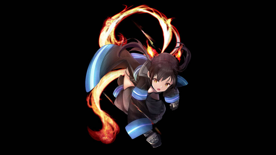 Tamaki Kotatsu Unleashes Her Powers Against Her Enemies Wallpaper