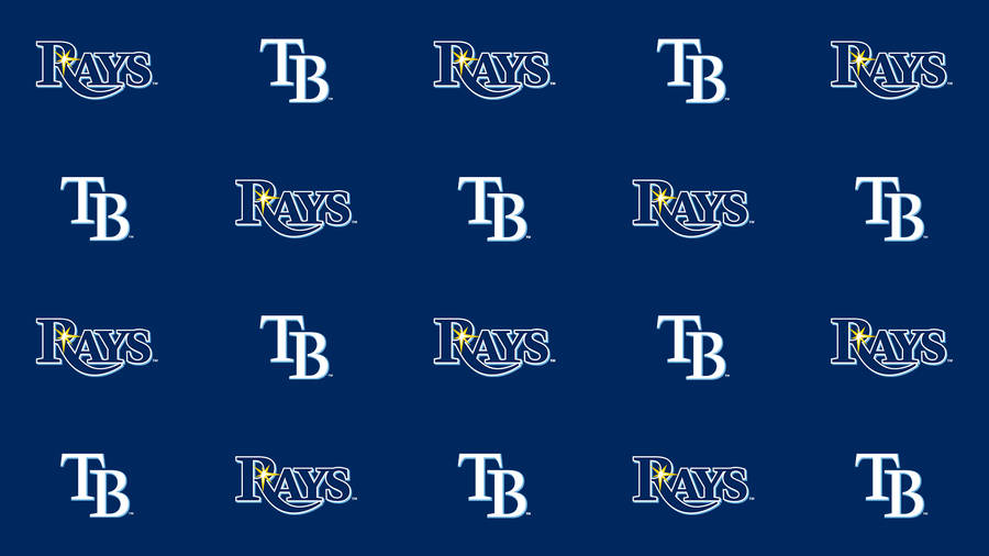 Tampa Bay Rays Icons Pattern Wallpaper