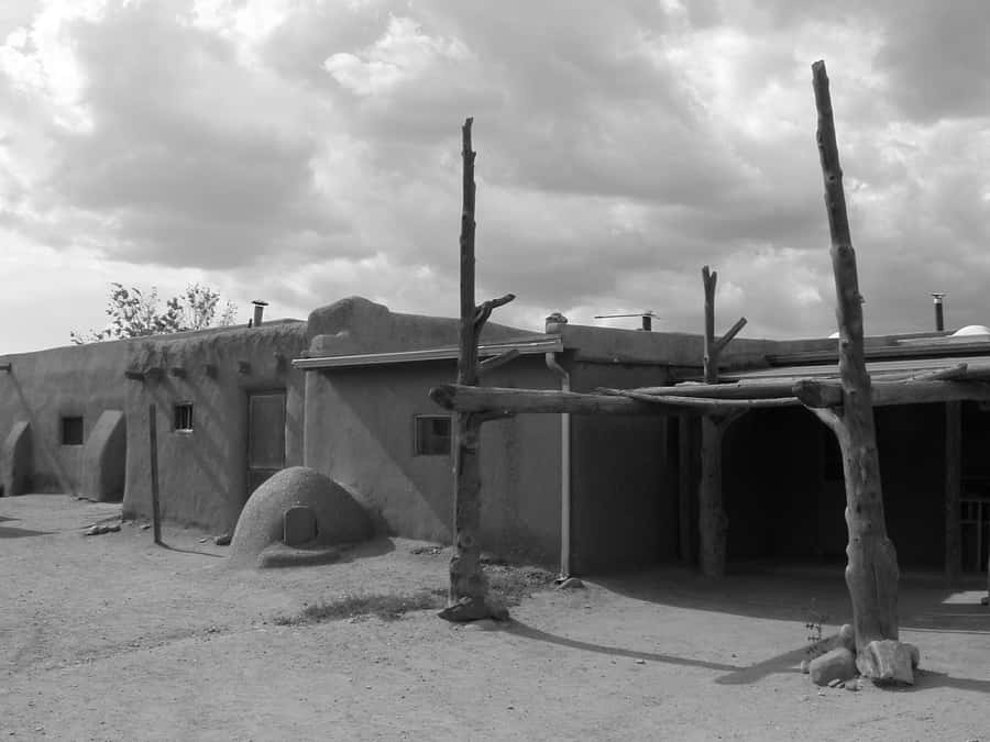 Taos Pueblo Adobe Houses Wallpaper
