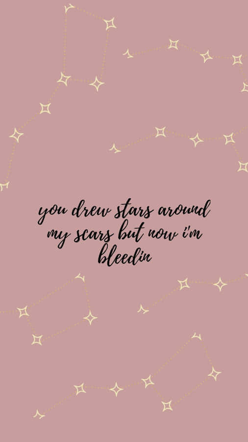 Taylor Swift Lyrics With Scars Line Wallpaper