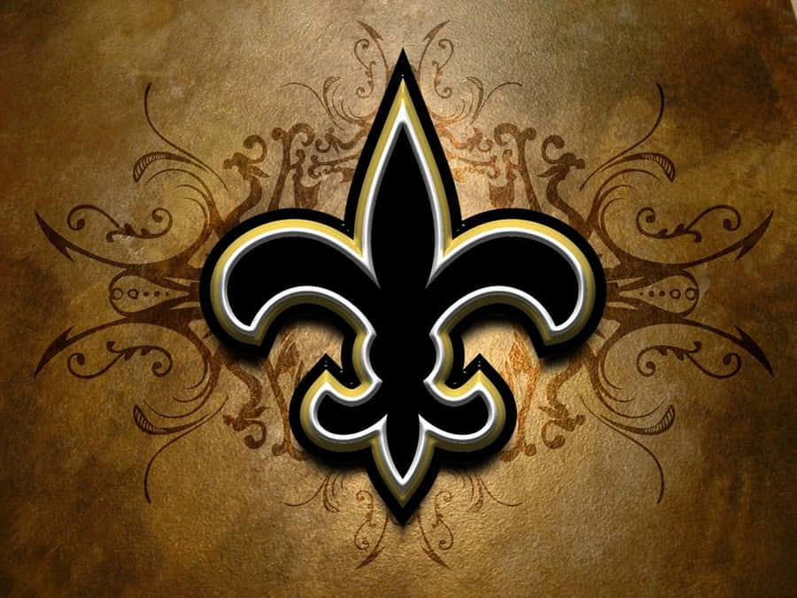 Team Spirit On Display - The New Orleans Saints Sharing A Chant Before The Big Game. Wallpaper